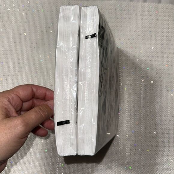 PPD White Blue Black Gold Green Secret Bee Square Napkins set of 2 - Picture 3 of 5